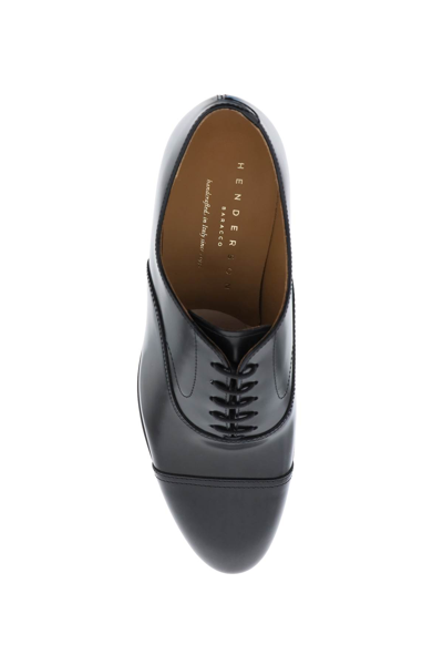 Shop Henderson Baracco Oxford Lace-up Shoes In Nero (black)