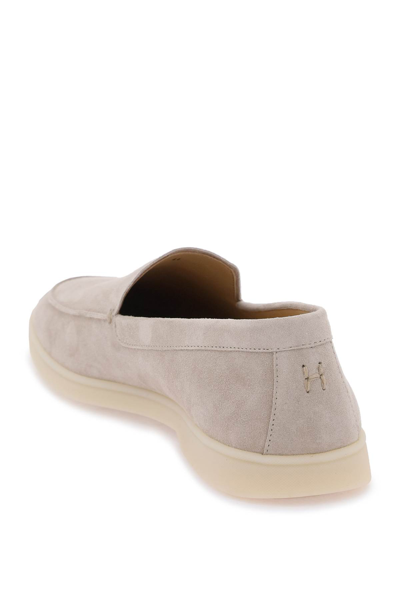 Shop Henderson Baracco Suede Loafers In Sabbia (beige)