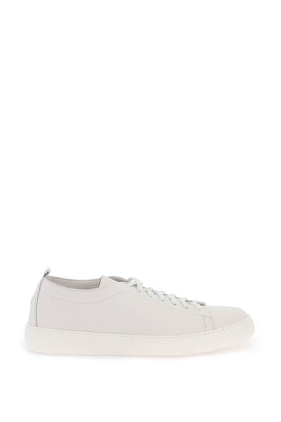 Shop Henderson Baracco Leather Sneakers In Ice Riviera (grey)