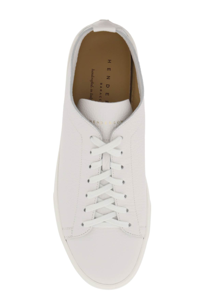 Shop Henderson Baracco Leather Sneakers In Ice Riviera (grey)