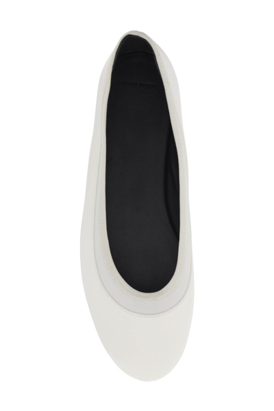 Shop Loulou Studio Frano Ballet Flats In Ivory (white)