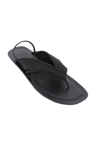 Shop Loulou Studio Zila Thong Sandals In Black (black)