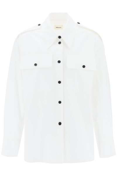 Shop Khaite Missa Oversized Shirt In White (white)