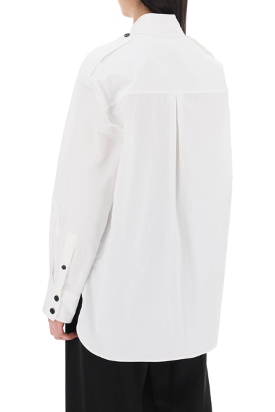 Shop Khaite Missa Oversized Shirt In White (white)