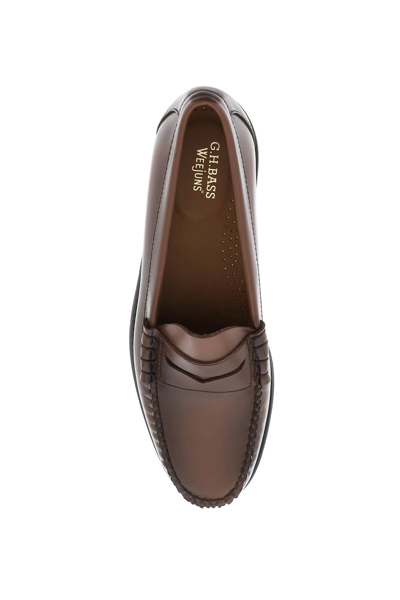 Shop G.h.bass &amp; Co. Weejuns Larson Penny Loafers In Mid Brown (brown)