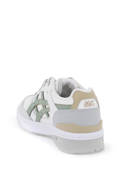 Shop Asics Ex89 Sneakers In White Slate Grey (white)