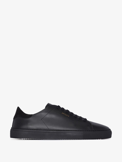 Shop Axel Arigato Black Leather Sneakers