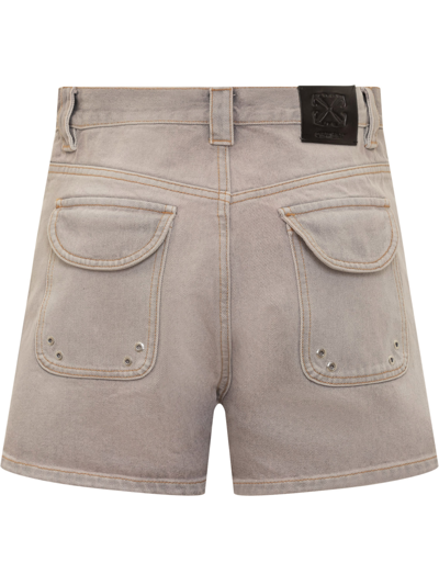 Shop Off-white Cargo Laundry Shorts In Burnished Lilac