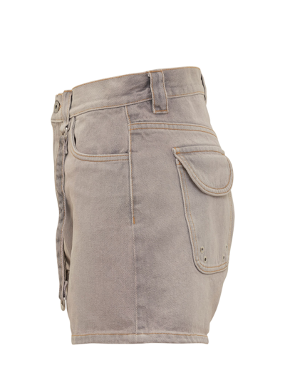 Shop Off-white Cargo Laundry Shorts In Burnished Lilac