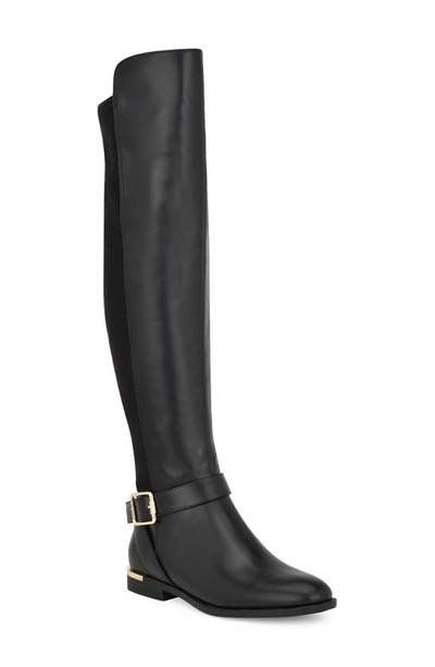 Shop Nine West Andone Over The Knee Boot In Black