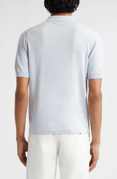 Eleventy Cotton Polo In Denim