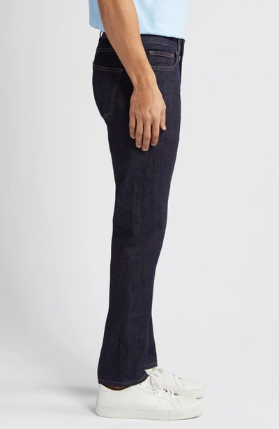 Shop Peter Millar Crown Crafted Washed Five Pocket Straight Leg Jeans In Dark Indigo