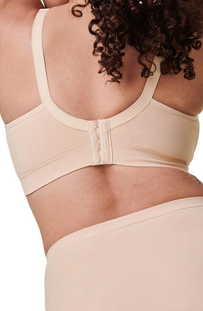 Shop Bravado Designs Body Silk Seamless Recycled Nylon Blend Wireless Maternity/nursing Bra In Butterscotch