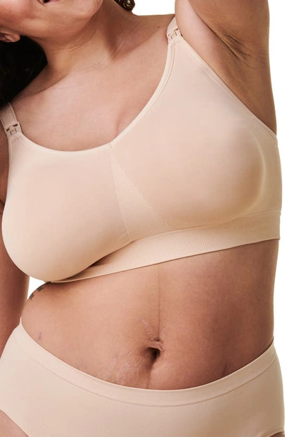 Bravado Designs Body Silk Stretch-recycled-nylon Blend Nursing Bra In Butterscotch