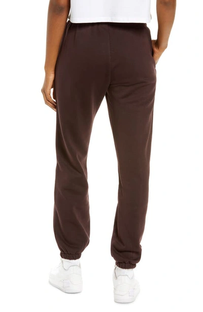 Shop Nike Sportswear Essential Fleece Pants In Brown Basalt/ White