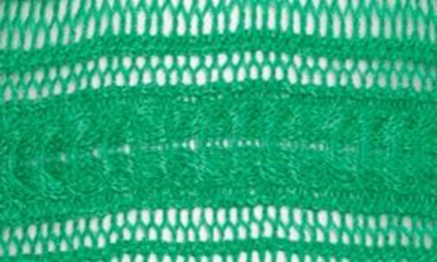 Shop Vero Moda Curve Lamar Open Stitch Sweater In Bright Green