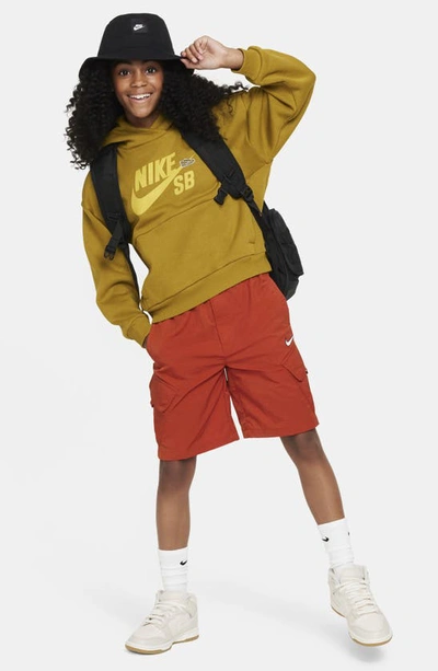 Shop Nike Kids' Outdoor Play Cargo Shorts In Dragon Red