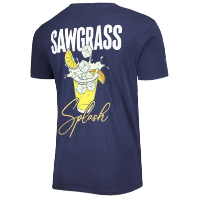 Shop Barstool Golf Navy The Players Sawgrass Splash T-shirt