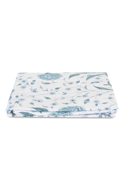 Shop Matouk Khilana 500 Thread Count Fitted Sheet In Blue