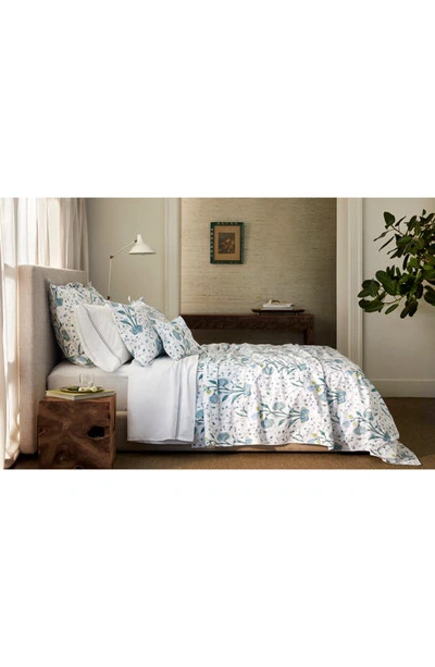 Shop Matouk Khilana 500 Thread Count Fitted Sheet In Blue