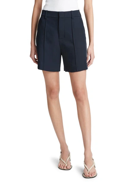 Shop Vince Soft Suiting Shorts In Coastal