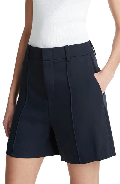 Shop Vince Soft Suiting Shorts In Coastal