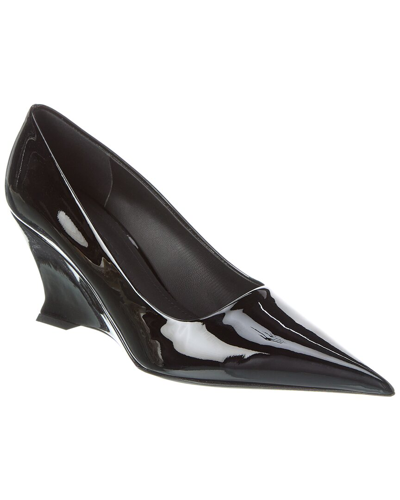 Shop Ferragamo Viola Patent Pump In Black