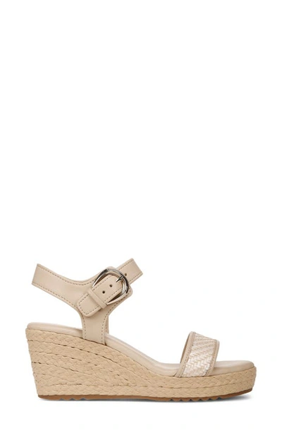 Naturalizer Stella Platform Wedge Sandal In Beige Multi Fabric