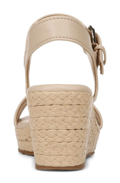 Naturalizer Stella Platform Wedge Sandal In Beige Multi Fabric