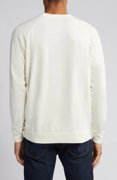 Shop Peter Millar Lava Wash Fleece Sweatshirt In Salt Water Taffy