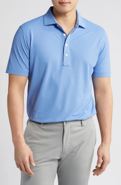Shop Peter Millar Crown Crafted Soul Performance Mesh Polo In Cascade Blue