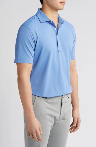 Shop Peter Millar Crown Crafted Soul Performance Mesh Polo In Cascade Blue