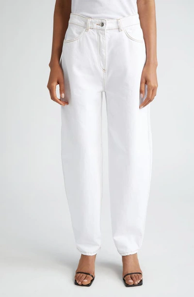 Shop Saks Potts Helle Organic Cotton Wide Leg Jeans In White