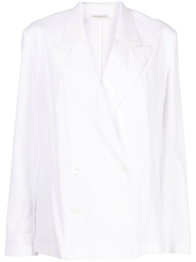 Shop Dries Van Noten Caplana Blazer Shirt In White