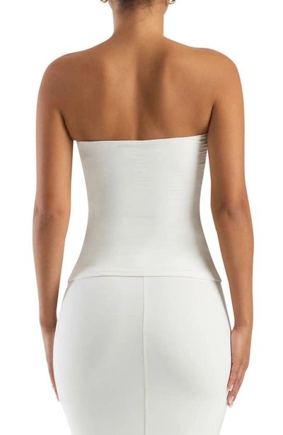 Shop Naked Wardrobe Extra Butter Strapless Top In White