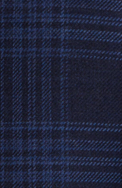 Shop Zegna Plaid Achillfarm Wool & Silk Sport Coat In Navy