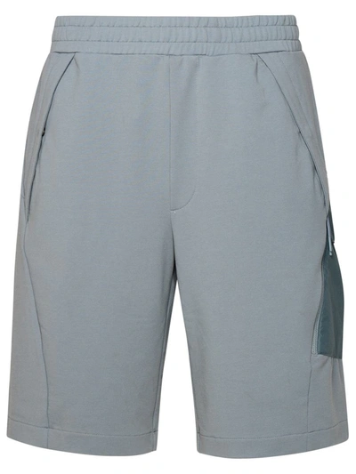 Shop C.p. Company Grey Cotton Blend Bermuda Shorts