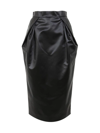 Shop Maison Margiela Midi Skirt Clothing In Black