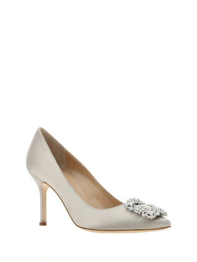 Shop Manolo Blahnik Pumps In Lgry