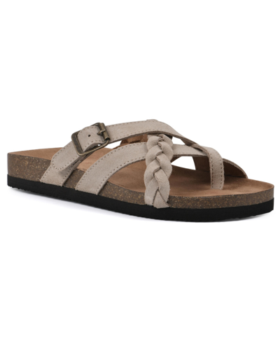 White Mountain Women's Harrington Footbed Sandals In Sandal Wood Leather