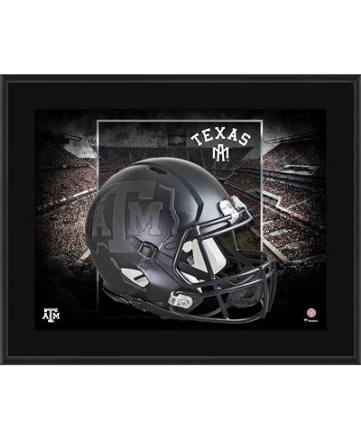 Fanatics Authentic Texas A&m Aggies 10.5" X 13" Black Matte Alternate Helmet Sublimated Plaque In Multi