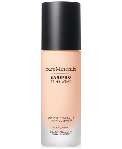 Shop Bareminerals Barepro 24hr Wear Skin-perfecting Matte Liquid Foundation Mineral Spf 20, 1 Oz. In Fair  Neutral