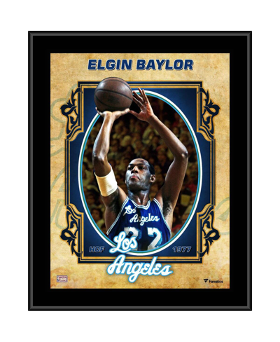 Shop Fanatics Authentic Elgin Baylor Los Angeles Lakers 10.5'' X 13'' Sublimated Hardwood Classics Player Plaque In Multi