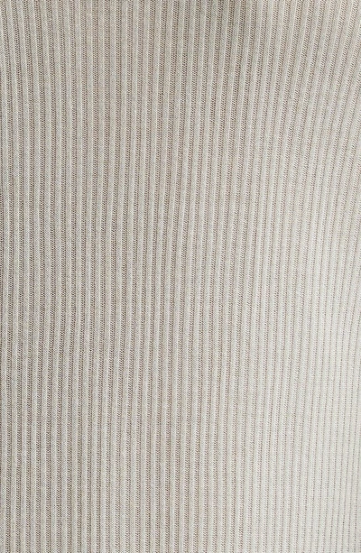 Rick Owens Forever Rib Jersey T-shirt In Pearl