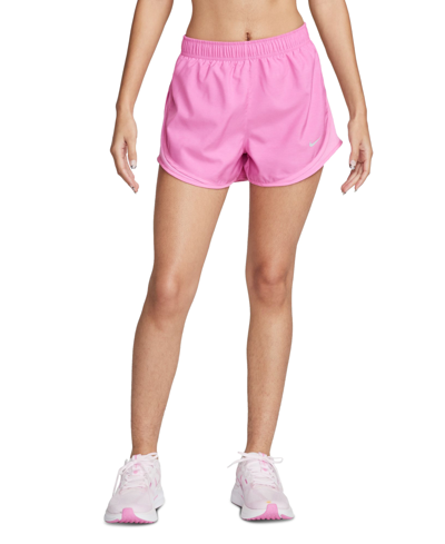 Shop Nike Tempo Women's Brief-lined Running Shorts In Playful Pink,playful Pink,wolf Grey