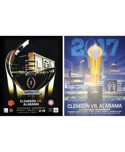 Shop Fanatics Authentic Clemson Tigers 2017 And 2019 College Football Playoff National Championship Game Programs In Multi