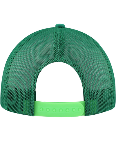 Lids Men's White, Green Mountain Dew Foam Trucker Adjustable Hat In White,green