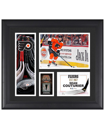 Shop Fanatics Authentic Sean Couturier Philadelphia Flyers Framed 15" X 17" Player Collage With A Piece Of Game-used Puck In Multi