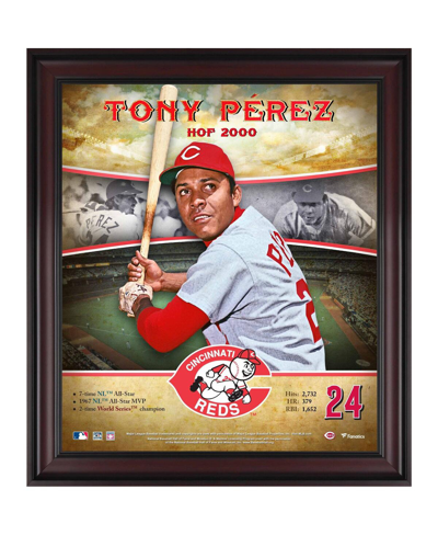 Shop Fanatics Authentic Tony Perez Cincinnati Reds Framed 15" X 17" Hall Of Fame Career Profile In Multi