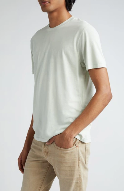 Shop Tom Ford Short Sleeve Crewneck T-shirt In Pale Mint